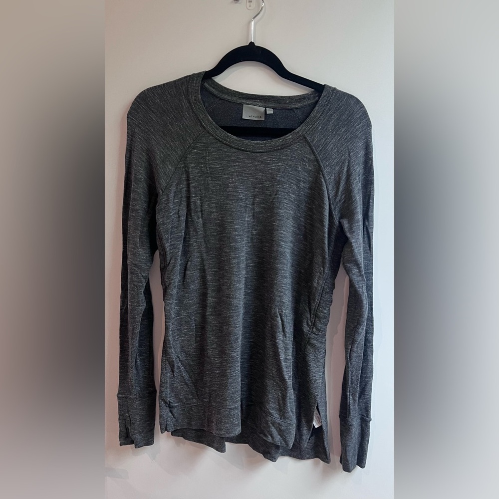 Athleta Charcoal Long Sleeve Women's Top